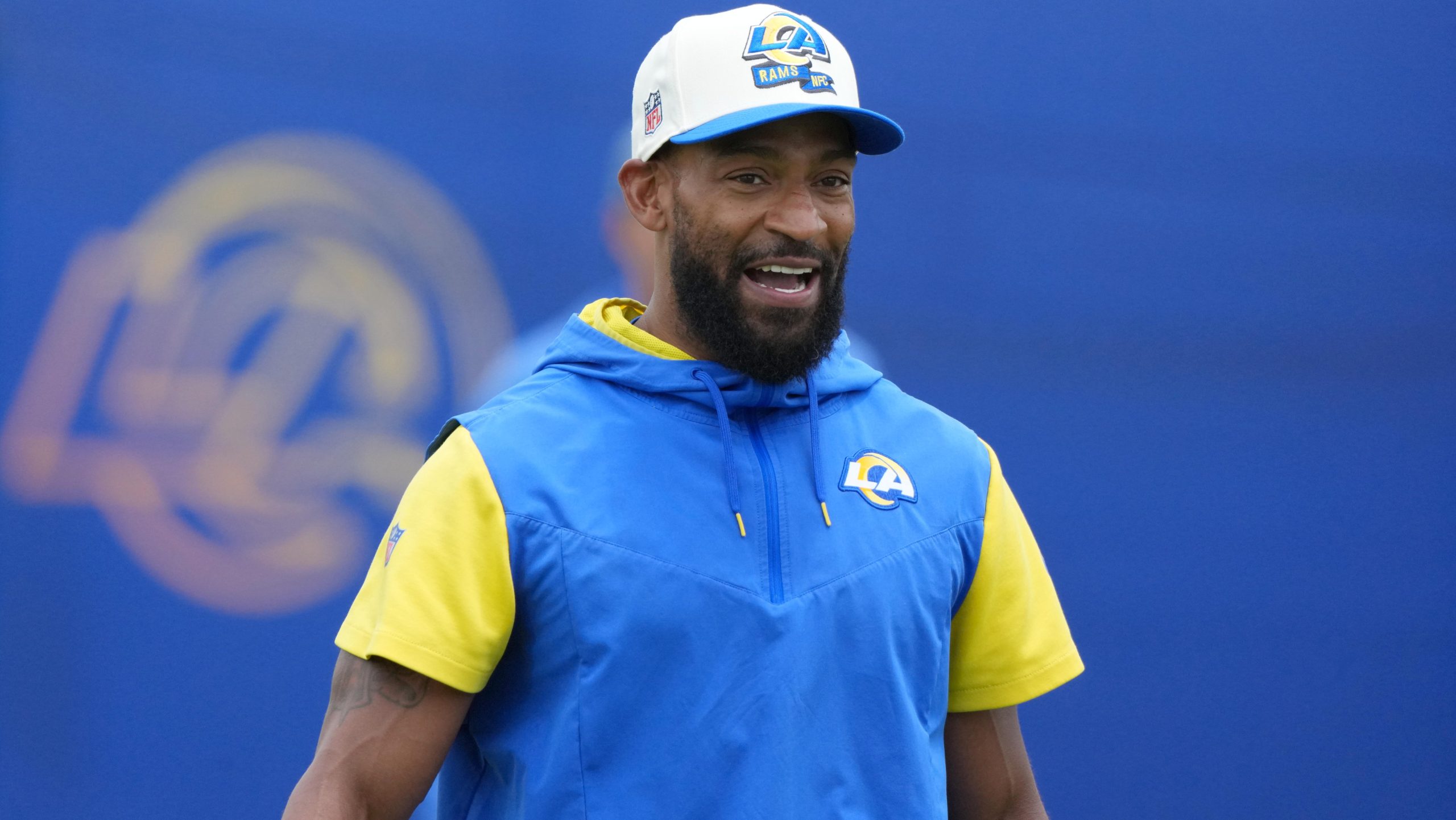 Los Angeles Rams assistant head coach Aubrey Pleasant is climbing the NFL coaching ladder